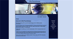 Desktop Screenshot of elite-physiotherapy.com